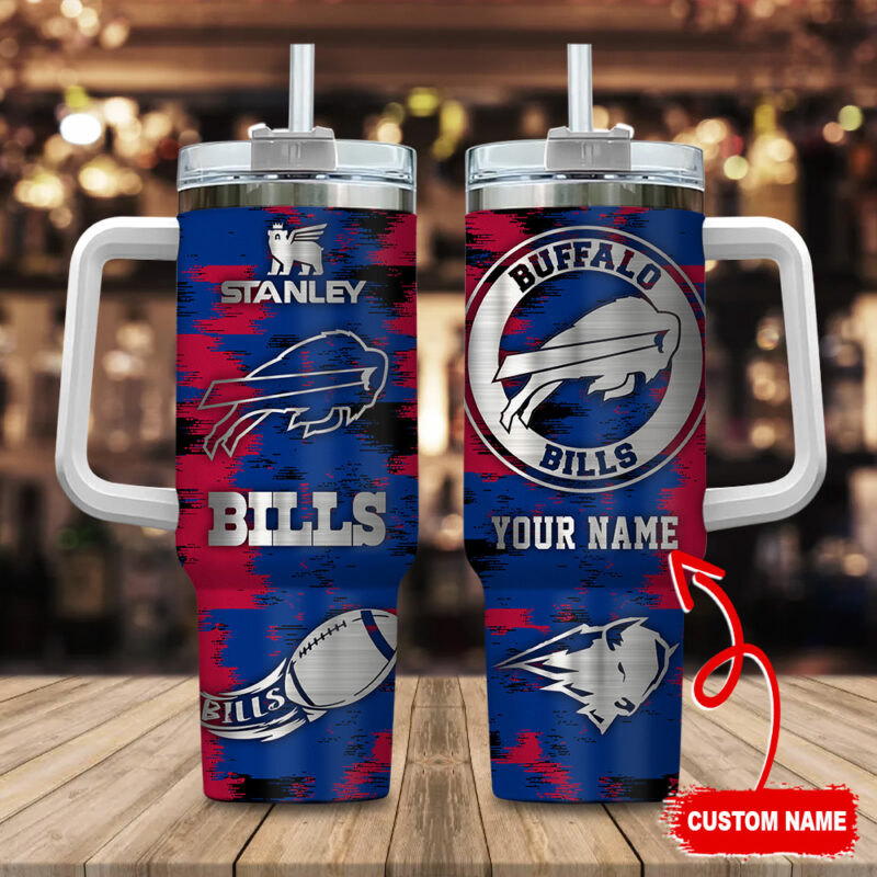 Buffalo Bills NFL Custom Stanley Cup 40 oz 30 oz Tumbler With Handle | StormMerch