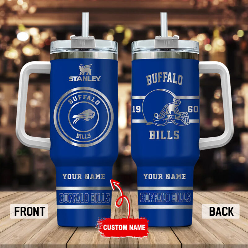Buffalo Bills NFL Custom Stanley Cup 40 oz 30 oz Tumbler With Handle | StormMerch