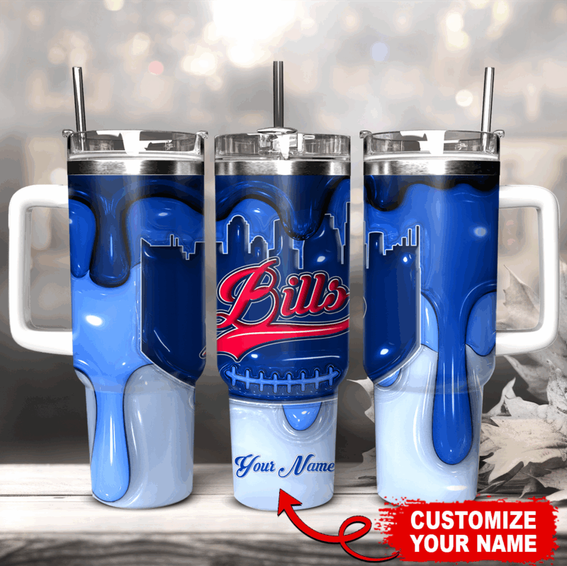Buffalo Bills NFL Custom Stanley Cup 40 oz 30 oz Tumbler With Handle | StormMerch