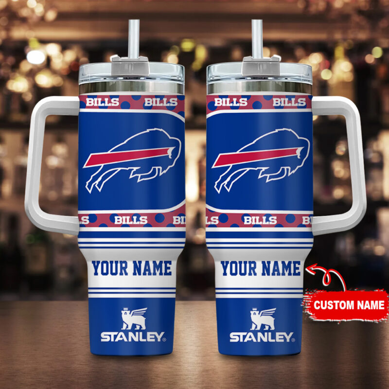 Buffalo Bills NFL Custom Stanley Cup 40 oz 30 oz Tumbler With Handle | StormMerch