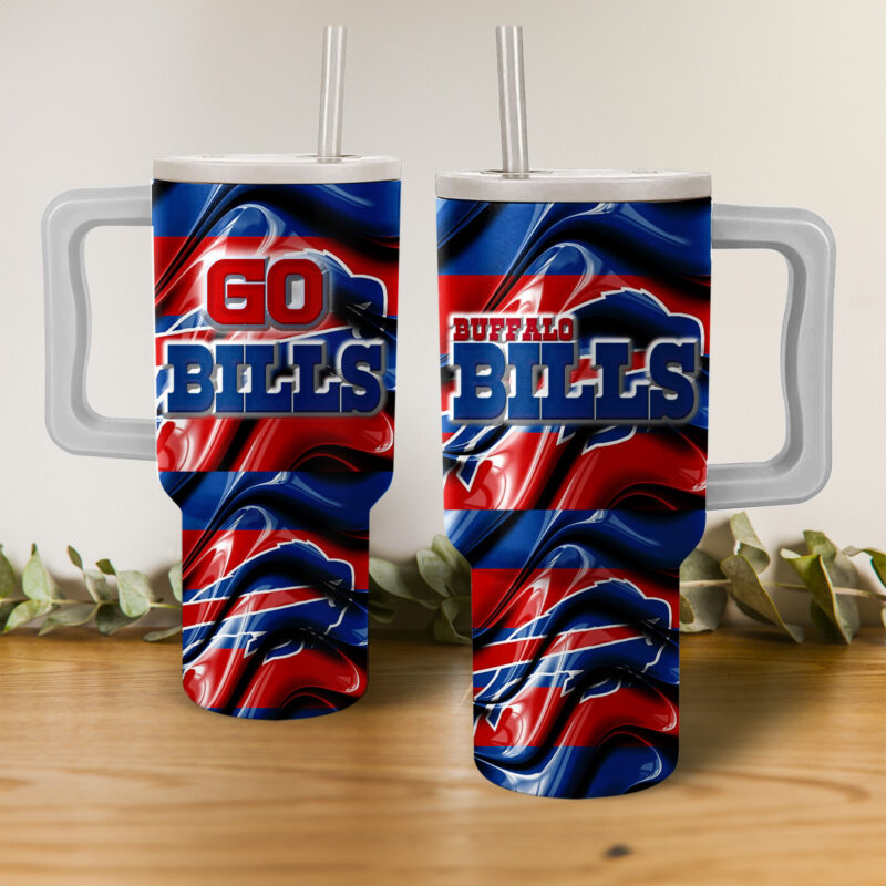 Buffalo Bills NFL Custom Stanley Cup 40 oz 30 oz Tumbler With Handle | StormMerch