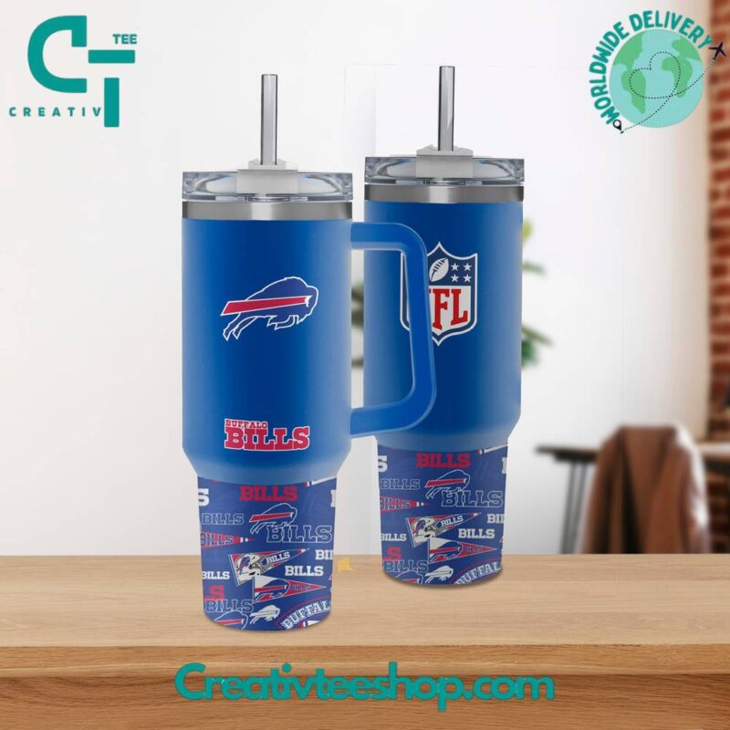 Buffalo Bills NFL Custom Stanley Cup 40 oz 30 oz Tumbler With Handle | StormMerch