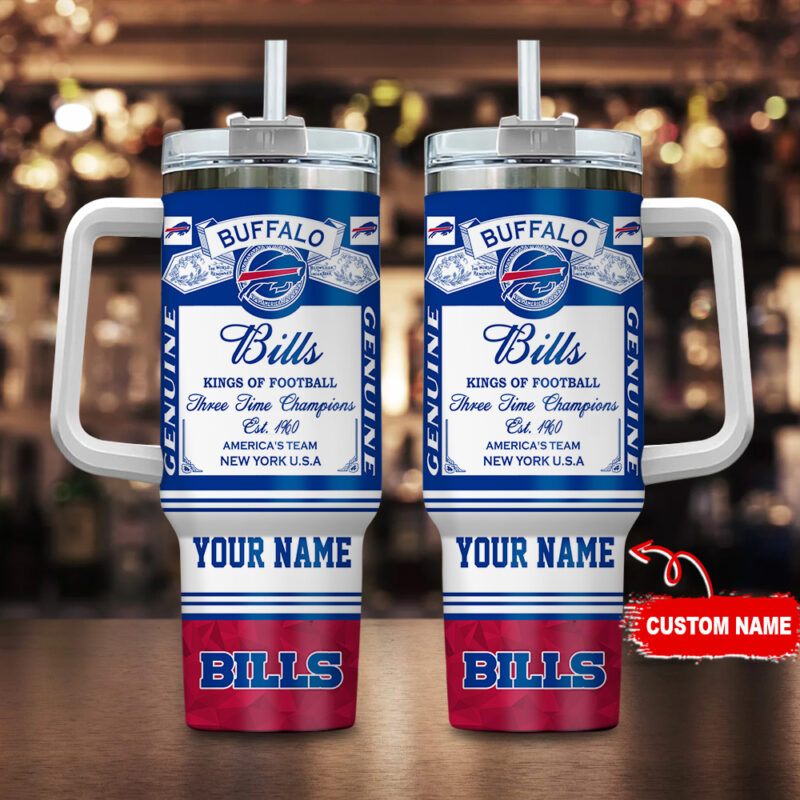 Buffalo Bills NFL Custom Stanley Cup 40 oz 30 oz Tumbler With Handle | StormMerch