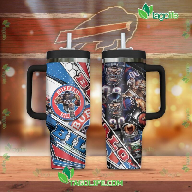 Buffalo Bills NFL Custom Stanley Cup 40 oz 30 oz Tumbler With Handle | StormMerch