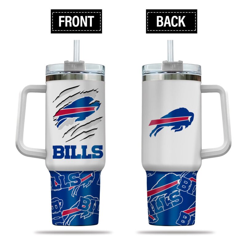 Buffalo Bills NFL Custom Stanley Cup 40 oz 30 oz Tumbler With Handle | StormMerch