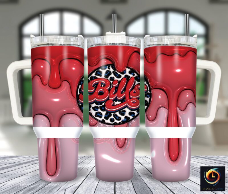 Buffalo Bills NFL Custom Stanley Cup 40 oz 30 oz Tumbler With Handle | StormMerch