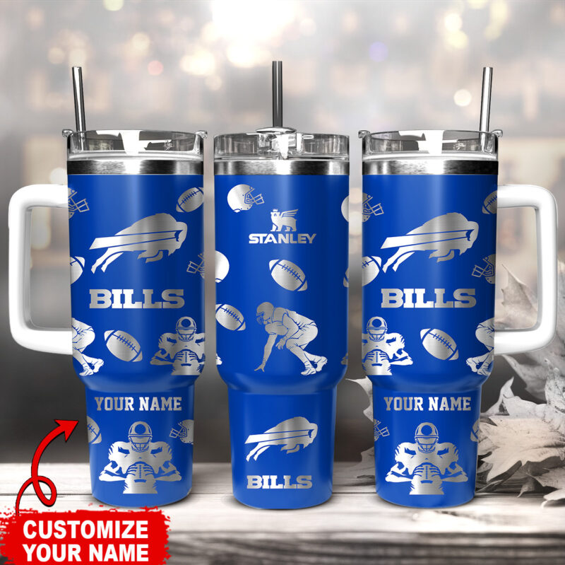 Buffalo Bills NFL Custom Stanley Cup 40 oz 30 oz Tumbler With Handle | StormMerch