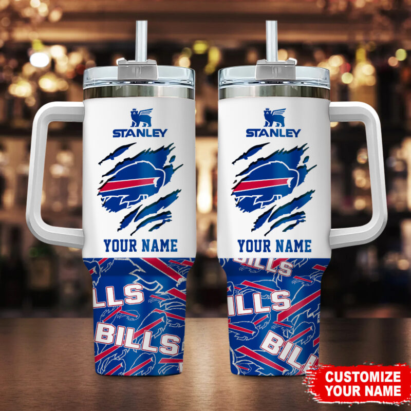 Buffalo Bills NFL Custom Stanley Cup 40 oz 30 oz Tumbler With Handle | StormMerch