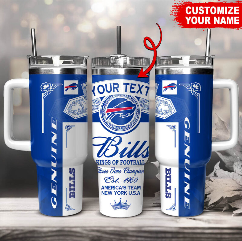 Buffalo Bills NFL Kings Of Football Custom Stanley Cup 40 oz 30 oz Tumbler With Handle | StormMerch
