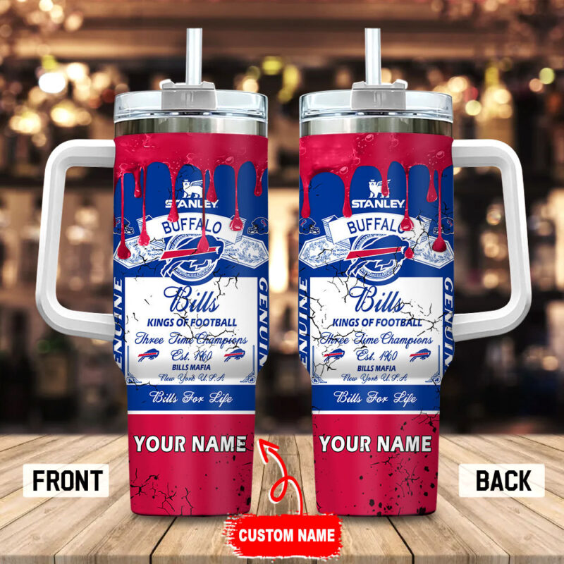Buffalo Bills NFL Kings Of Football Custom Stanley Cup 40 oz 30 oz Tumbler With Handle | StormMerch