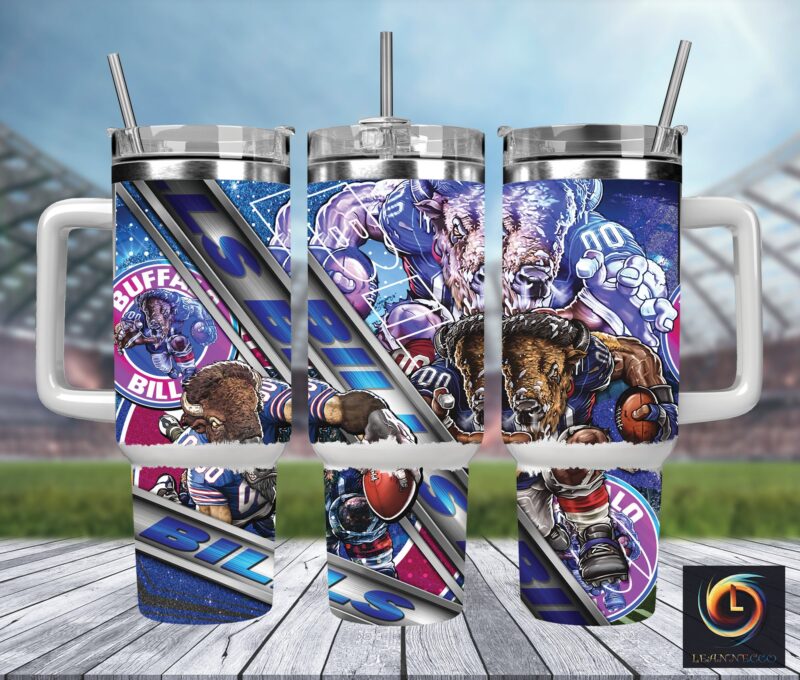 Buffalo Bills NFL Mascot Custom Stanley Cup 40 oz 30 oz Tumbler With Handle | StormMerch