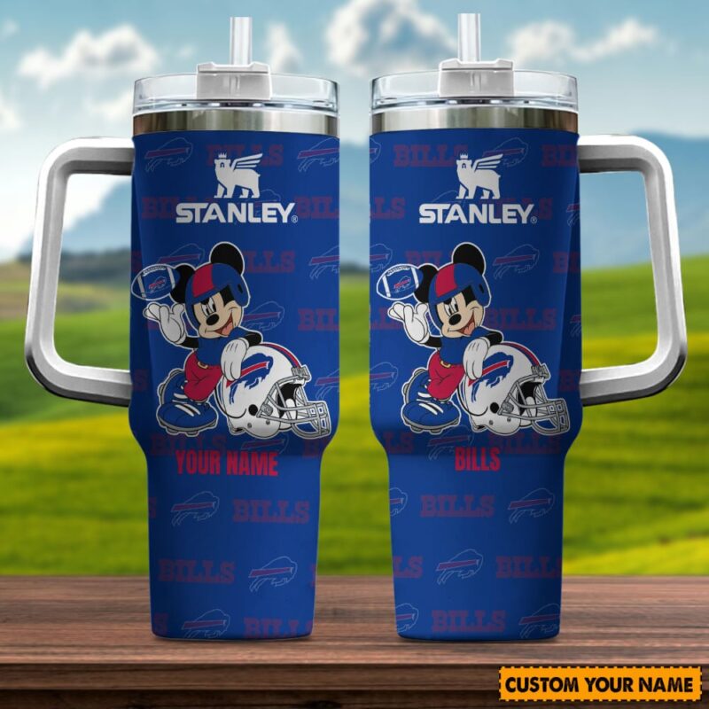 Buffalo Bills NFL Mickey Mouse Custom Stanley Cup 40 oz 30 oz Tumbler With Handle | StormMerch