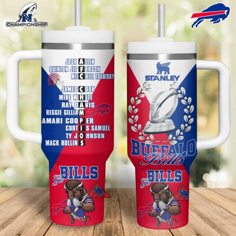 Buffalo Bills NFL Sports Custom Stanley Cup 40 oz 30 oz Tumbler With Handle | StormMerch