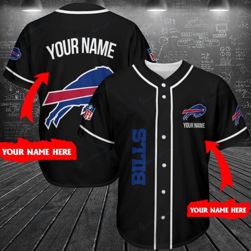 Buffalo Bills Personalized Baseball Jersey Shirt