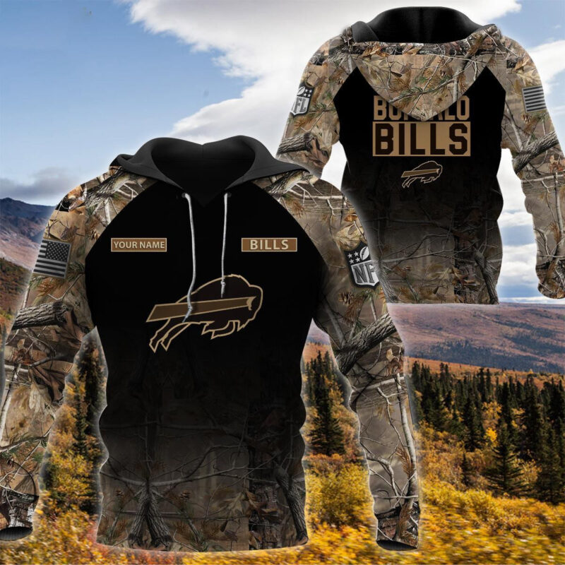 Buffalo Bills Personalized Hunting Camo Hoodie,T-Shirt, Sweatshirt, Zipper