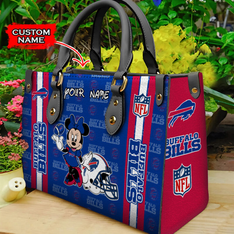Buffalo Bills Personalized Leather Hand Bag  BBLTHB507