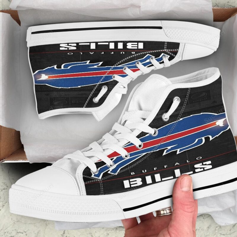 Buffalo Bills Stadium Black White High Top Shoes