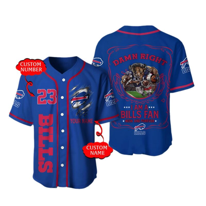 Damn Right Personalized Buffalo Bills Jersey Baseball - Jerseyour