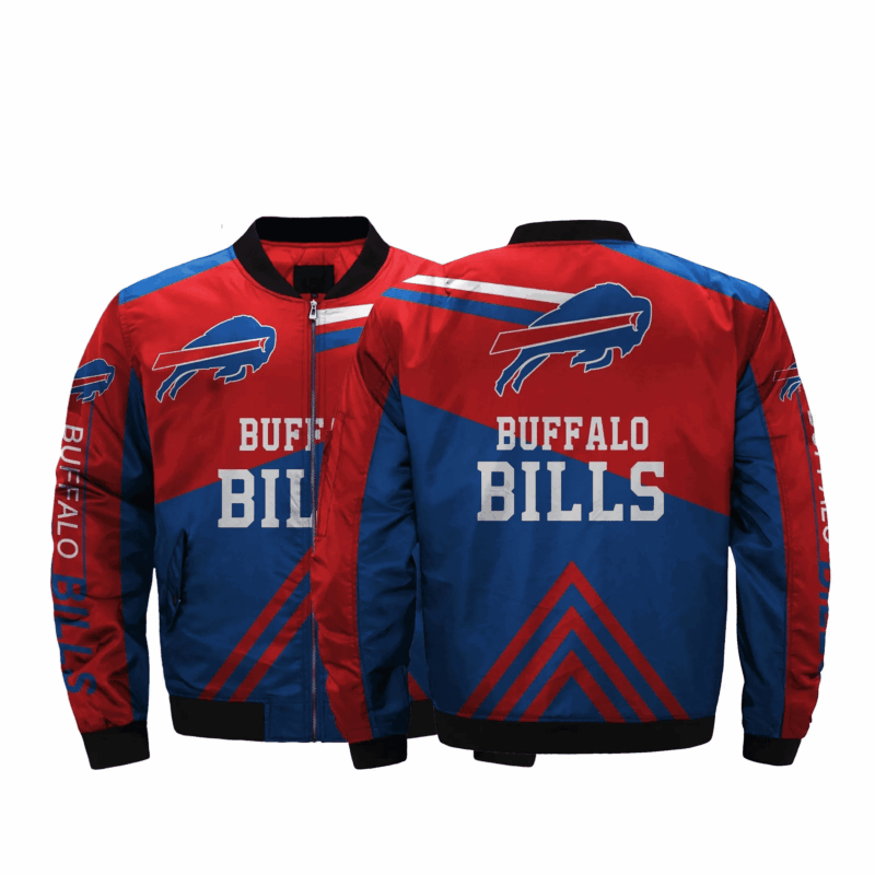 Jackets 3d Fullprint Buffalo Bills Bomber Jacket For Men