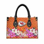 Kansas City Chiefs Flower Pattern Limited Edition Fashion Lady Handbag New043110 - ChiefsFam