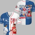 Chiefs and Royals Perez Witt Jr Mahomes Kelce Baseball Jersey - ChiefsFam