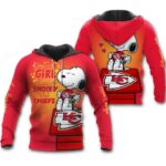 Just A Girl Who Love Snoopy And Chiefs Hoodie - ChiefsFam