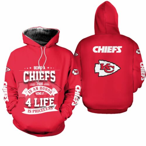 Being A Chiefs Fan Is An Honor Limited Edition Hoodie Unisex Sizes S-5xl New018310 - ChiefsFam