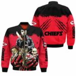 Kansas City Chiefs A Nightmare on Elm Street Halloween Bomber Jackets NLA024010 - ChiefsFam