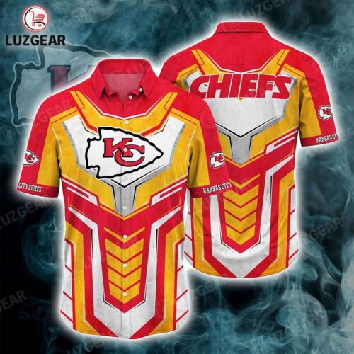 Kansas City Chiefs Armor Suit Hawaiian Shirt - ChiefsFam