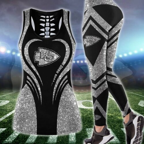 Kansas City Chiefs Camo Deer Leggings And Tank Top - ChiefsFam