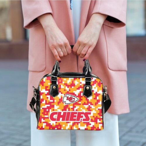 Kansas City Chiefs Camo Pattern Limited Edition Lady Leather Handbag New029210 - ChiefsFam