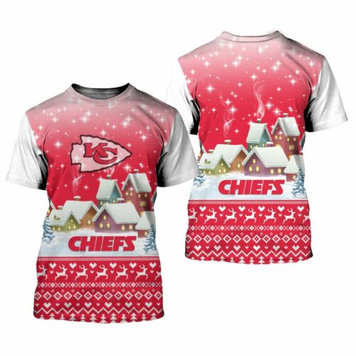 Kansas City Chiefs Christmas Pattern Limited Edition Unisex T-Shirts Nla038110 - ChiefsFam