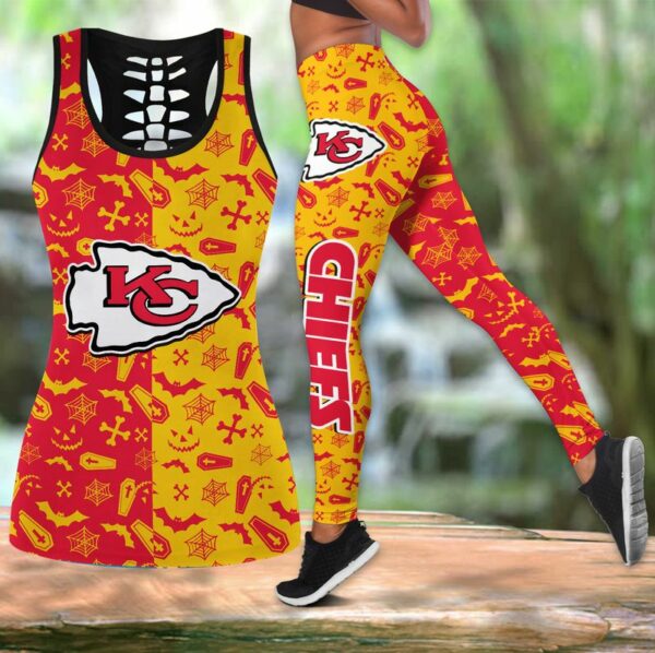 Kansas City Chiefs Day Of The Dead Halloween Limited Edition All Over Print Combo Leggings Tank Top S-5xl New048410 - ChiefsFam