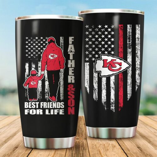 Kansas City Chiefs Father & Son Best Friends For Life Tumbler - ChiefsFam