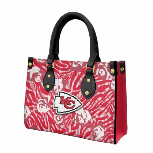 Kansas City Chiefs Flower Pattern Limited Edition Fashion Lady Handbag Nla052710 - ChiefsFam