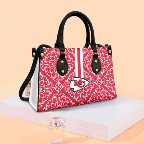 Kansas City Chiefs Flower Pattern Limited Edition Fashion Lady Handbag Nla052410 - ChiefsFam