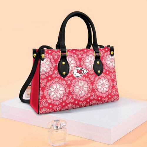 Kansas City Chiefs Flower Pattern Limited Edition Fashion Lady Handbag Nla053610 - ChiefsFam