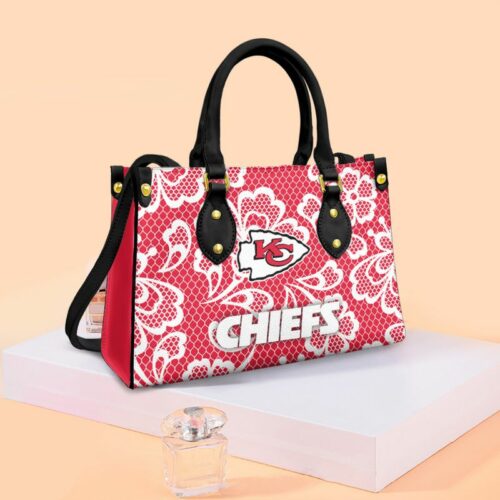 Kansas City Chiefs Flower Pattern Limited Edition Fashion Lady Handbag Nla054810 - ChiefsFam