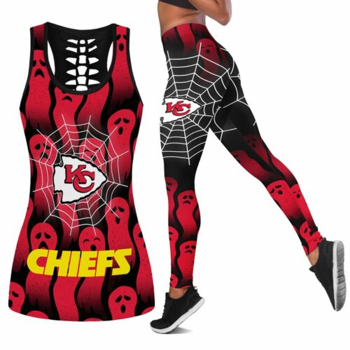 Kansas City Chiefs Ghosts Halloween Limited Edition All Over Print Combo Leggings Tank Top S-5xl Nla024710 - ChiefsFam