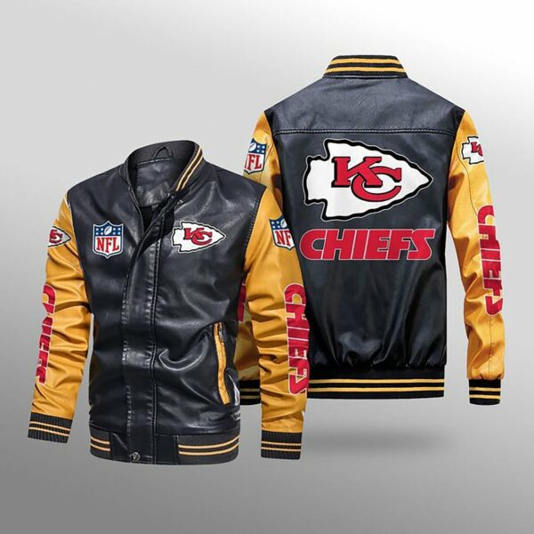 Kansas City Chiefs Leather Jacket Men - Rookbrand