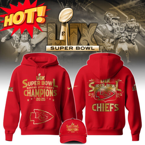 Kansas City Chiefs LIX Super Bowl 2025 Hoodie - ChiefsFam