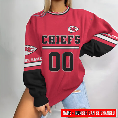 Kansas City Chiefs Personalized Round Neck Sweatshirt BG18