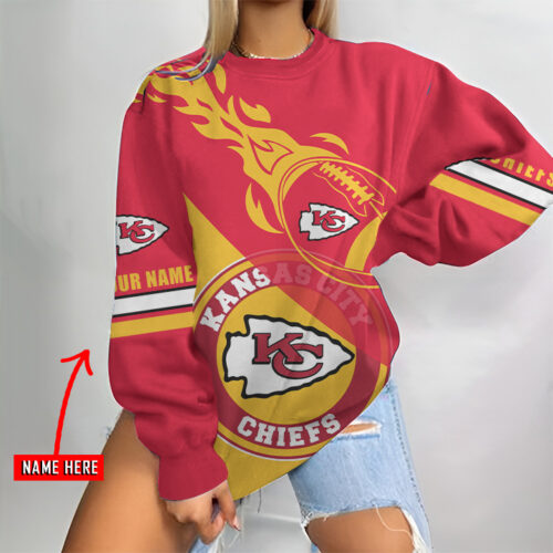 Kansas City Chiefs Personalized Round Neck Sweatshirt BG30