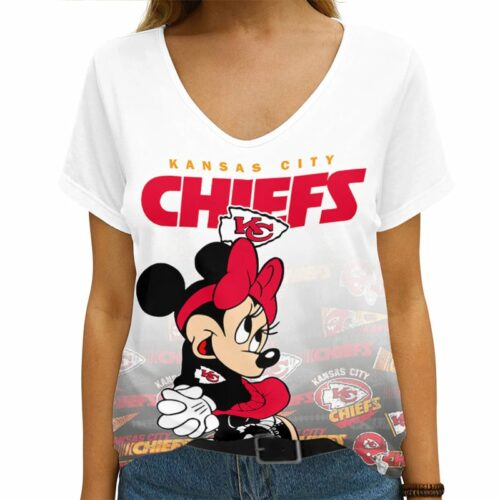 Kansas City Chiefs Personalized V-neck Women T-shirt AGC114