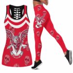 Kansas City Chiefs Death Skull With Wings Halloween Limited Edition All Over Print Combo Leggings Tank Top S-5xl Nla025610 - ChiefsFam