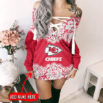 Kansas City Chiefs Personalized Lace-Up Sweatshirt BGLU068