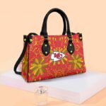 Kansas City Chiefs Flower Pattern Limited Edition Fashion Lady Handbag New043010 - ChiefsFam