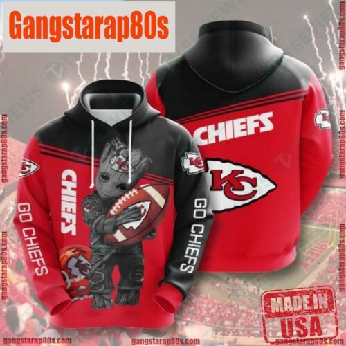 NFL Kansas City Chiefs Darc Sport Unisex Hoodies All Over Print - Gangstarap80S