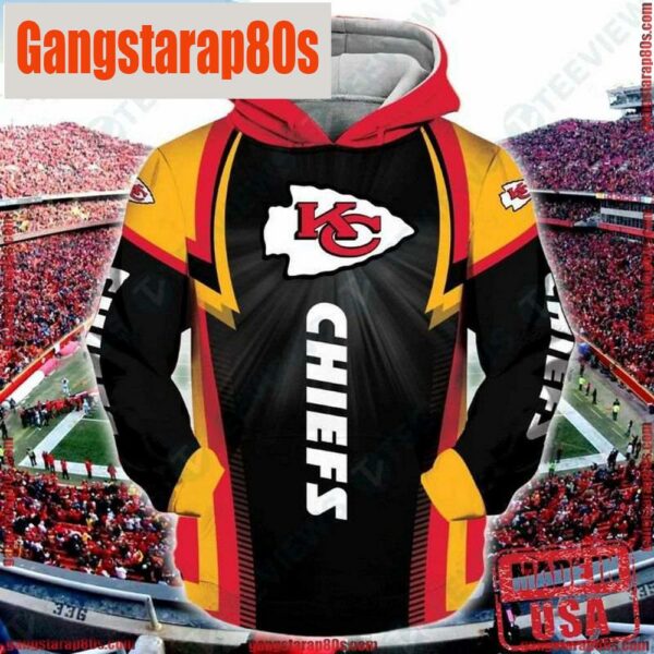 NFL Kansas City Chiefs Epic Sports Unisex Hoodies All Over Print - Gangstarap80S