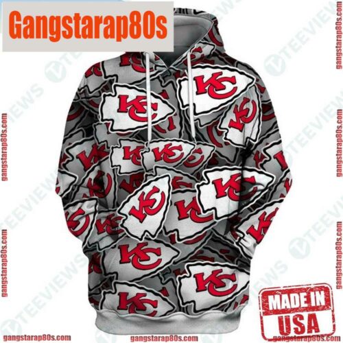 NFL Kansas City Chiefs White Arrowhead Barstool Sports Unisex Hoodie - Gangstarap80S